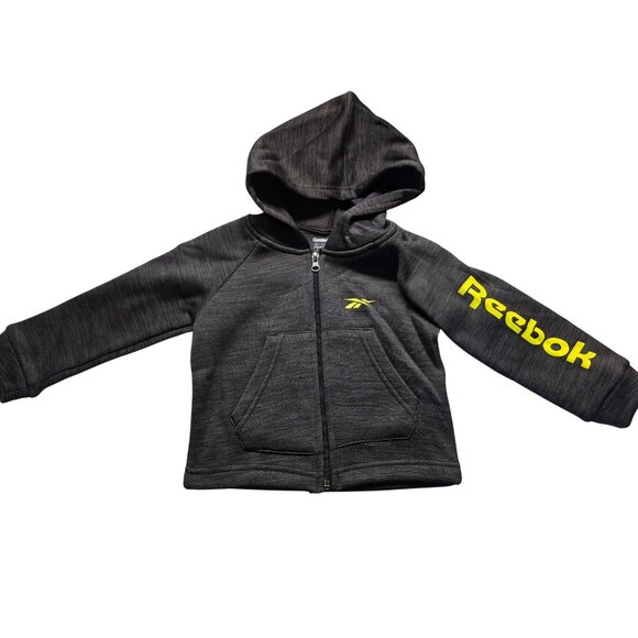Reebok 2-Piece Hoodie & Jogger Set Black Straided - Picture 6 of 8
